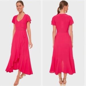 Tuckernuck Vibrant Pink High Low Dress